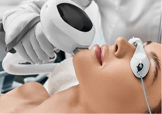 Patient receiving Morpheus8 & Lumecca Melbourne treatment for advanced skin tightening, pigmentation correction, and skin rejuvenation