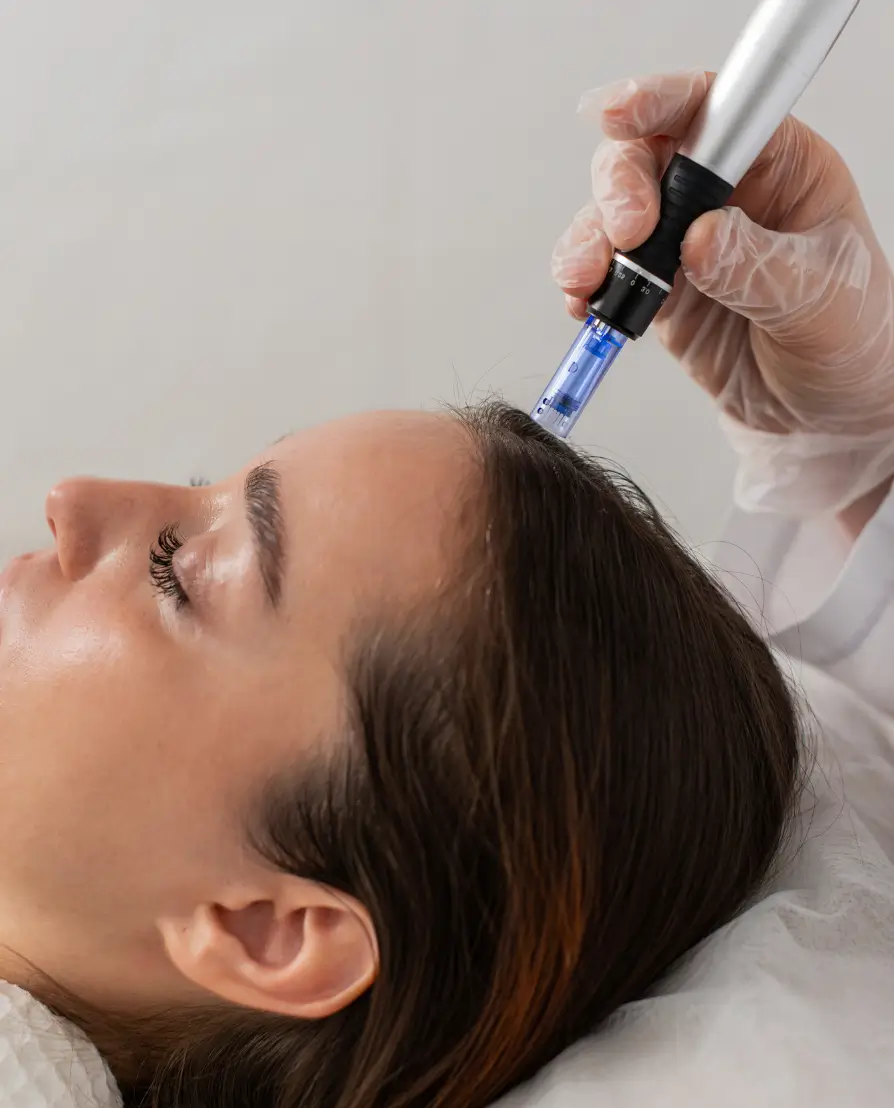Scalp Microneedling with Exosomes