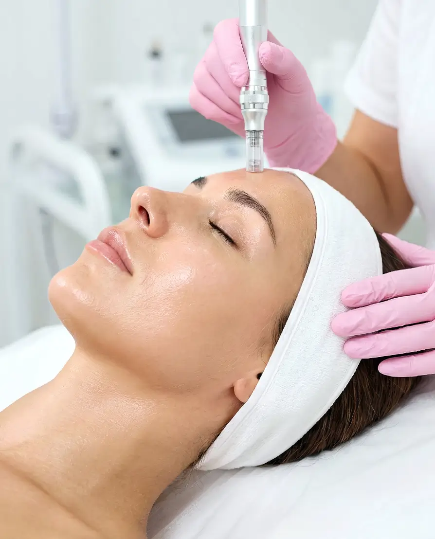 Skin Microneedling with Exosomes