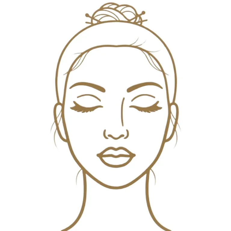 Illustration representing overall facial balance and facial proportions