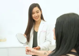cosmetic nurse facial consultation