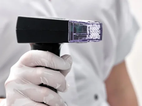 Skin microneedling with exosomes