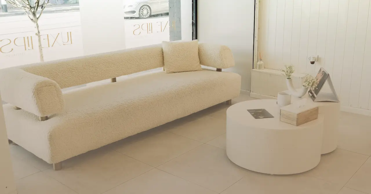 interior view of Luxe Lips skin clinic in Camberwell