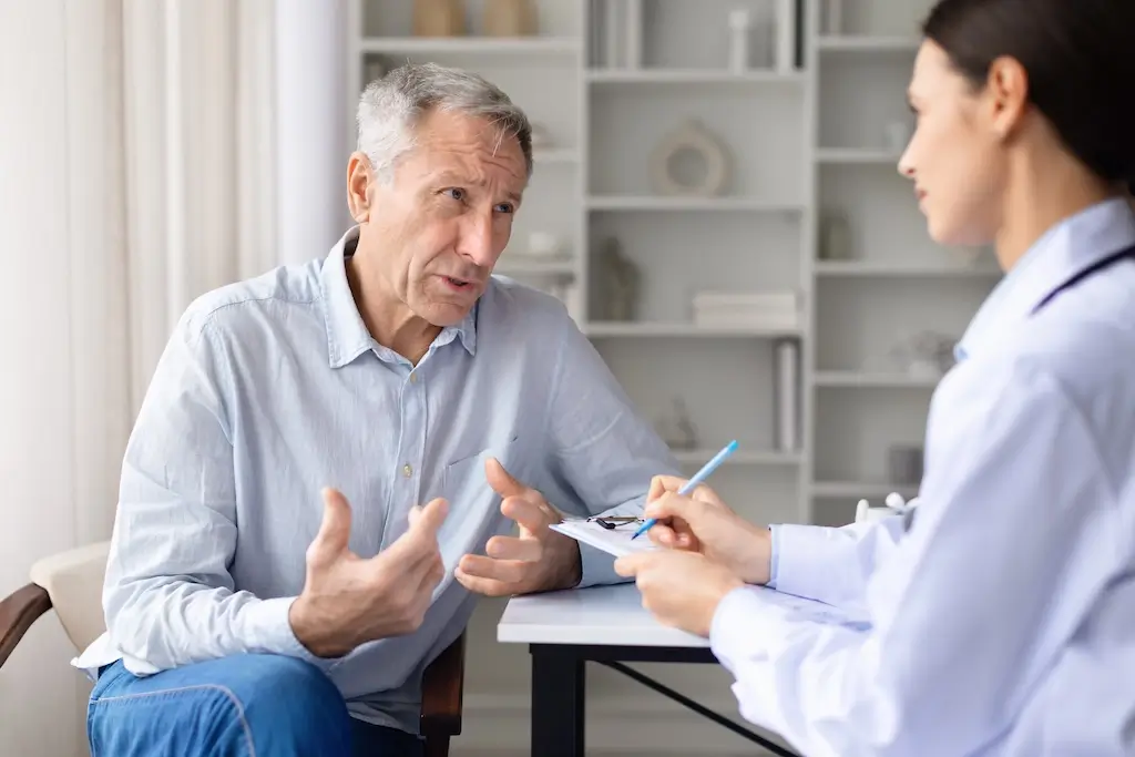 Male clinic consultation